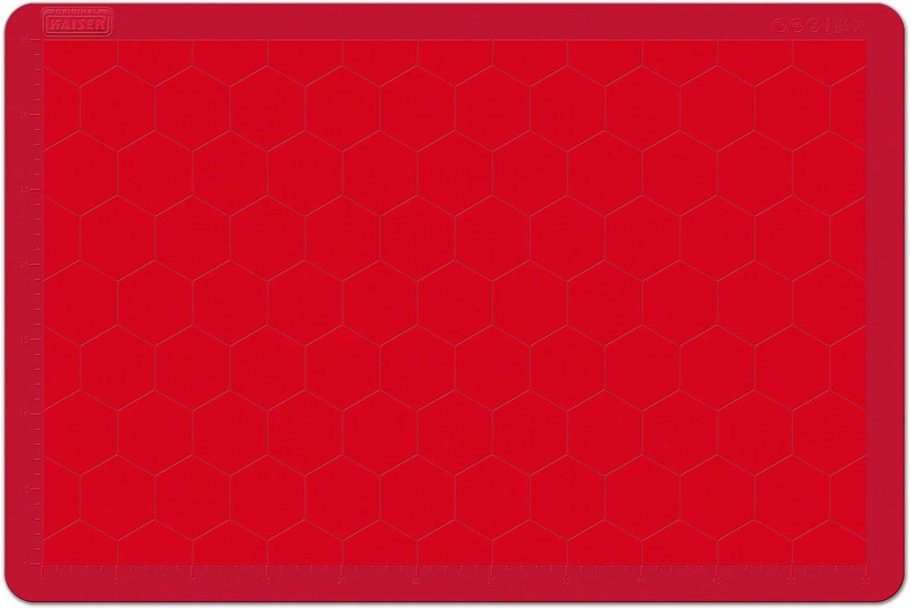 Kaiser Silikónová podložka na cesto červená 60 x 40 cm