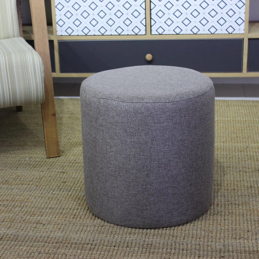 Taburetka Silindir Puf Brown