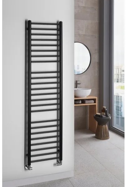 Sapho - Kúpeľňový radiátor DINA 477W 40x156 cm matná čierna