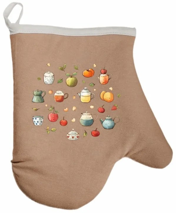 Kuchynská rukavica Twist EMI, červená