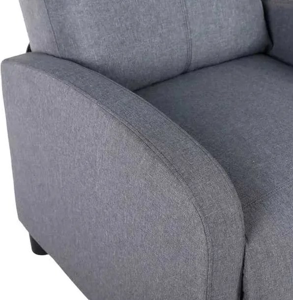 LuxuryForm DESIGN Televízne kreslo RUFO s polohovaním - sivé