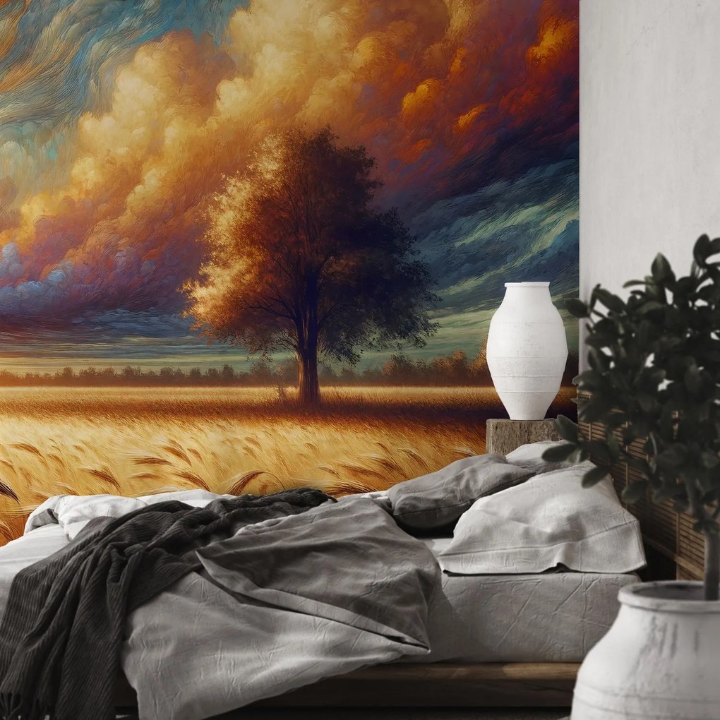 Fototapeta - Strom na poli (147x102 cm)