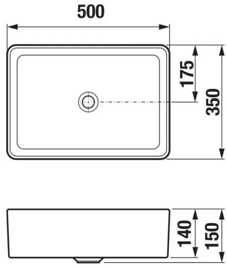 JIKA H8184237161121 - Umývadlo CUBITO 50x35 cm keramika matná čierna