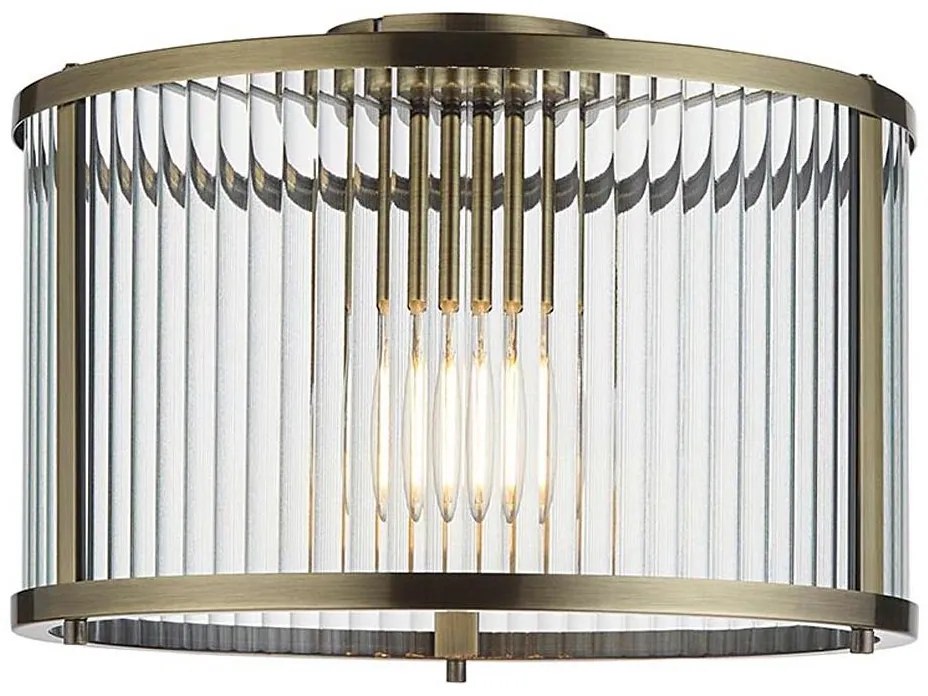 Endon 106265 - Stropné svietidlo RIDGETON 1xE27/10W/230V mosadzné