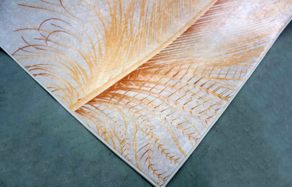 BE Koberec Porte 2395 GREY GOLD – žltý obdĺžnikový Rozmer: 120x180 cm