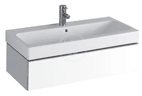 GEBERIT iCon závesné umývadlo s otvorom, s prepadom, 900 x 485 mm, biela, 124090000