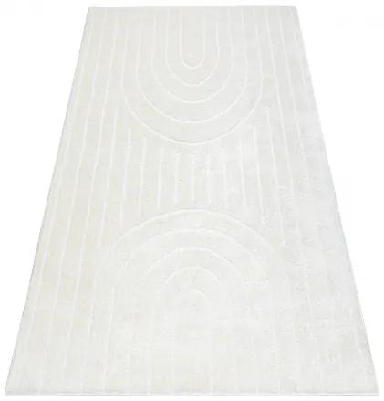 Moderný koberec MODE 8494 geometrická krémová Veľkosť: 80x150 cm