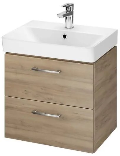 Cersanit Mille Slim, súprava závesnej skrinky a umývadla 505x380x515 mm, orech, S801-322-DSM