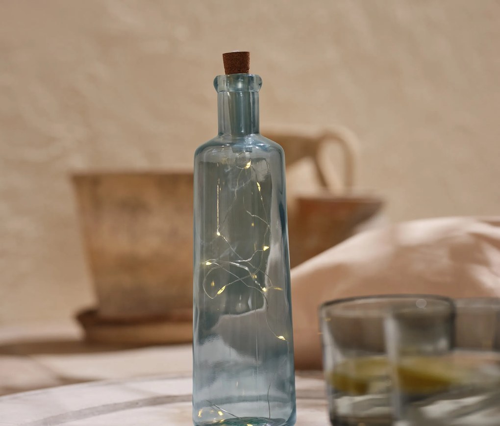 Dekoračná fľaša s LED