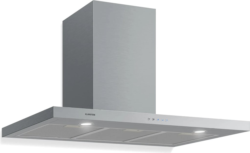 Klarstein Limelight, digestor, 90 cm, nástenný, 640 m³/h, strieborný