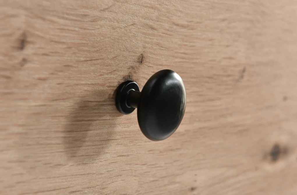 Vitrína Moderno C3 86 cm dub Artisan/čierna