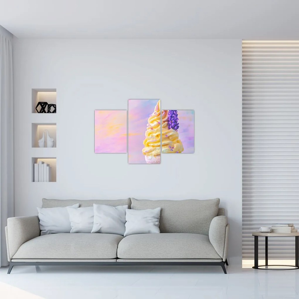 Obraz - Zmrzlina s levanduľou (90x60 cm)