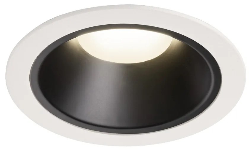 Stropné svietidlo SLV NUMINOS® DL XL vnitřní LED zápustné stropné svietidlo biela/čierna 4000 K 20° 1004045