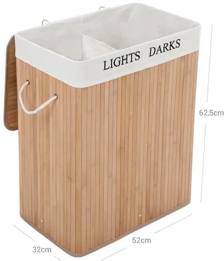 Kôš na bielizeň GUS hnedý