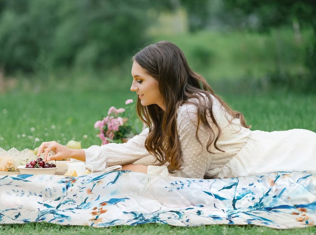 PIKNIKOVÁ DEKA PIKNIK 1 130X145 CM VZOROVANÁ