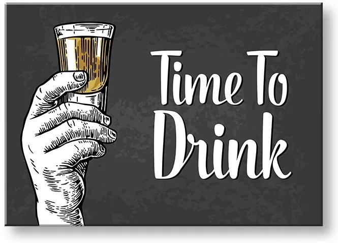 Obraz na stenu s textom Time to drink | rôzne rozmery