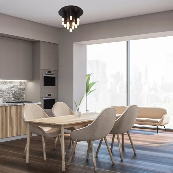 Rabalux 71354 - Stropné svietidlo RAMIRA 13xG9/5W/230V čierna