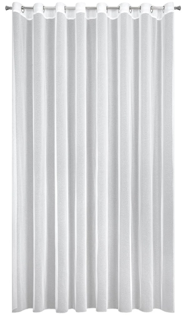ZÁCLONA NA KRÚŽKOCH TAMINA 350X250 CM BIELA