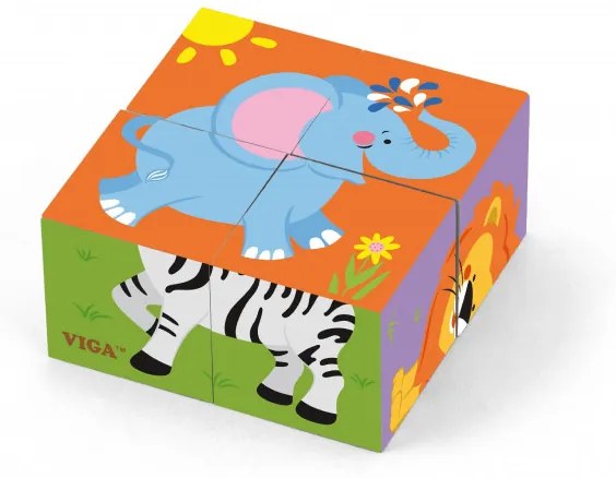 Puzzle kocky Viga 50836 zoo