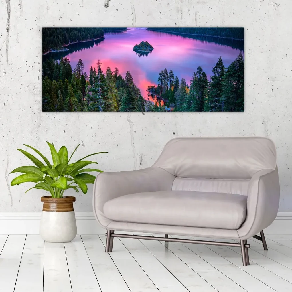 Obraz - Jazero Tahoe, Sierra Nevada, Kalifornia, USA (120x50 cm)