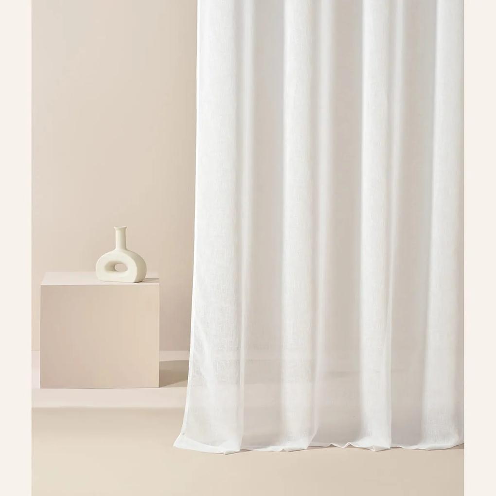 Room99 Záclona na krúžkoch Sensia Jednofarebná Farba: Krémová, Veľkosť: 140 x 250 cm