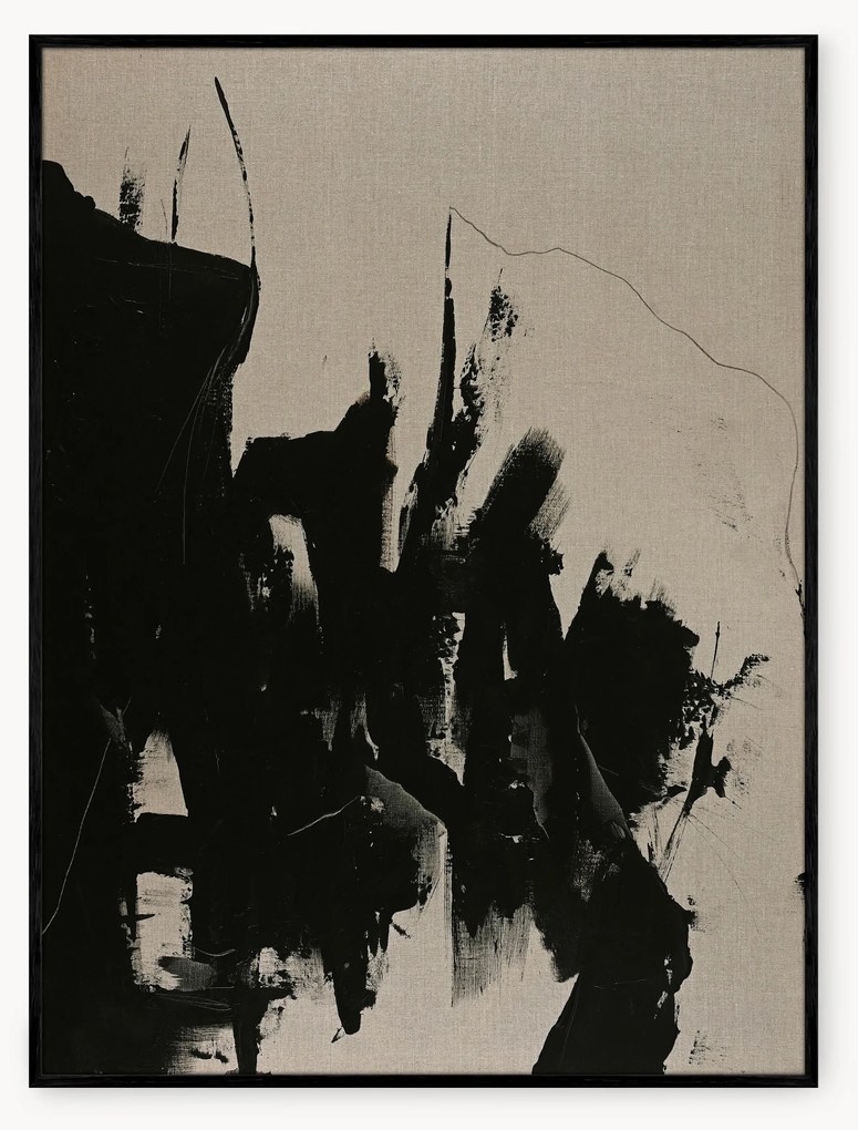 Ručne maľovaný obraz na plátne's dreveným rámom Without