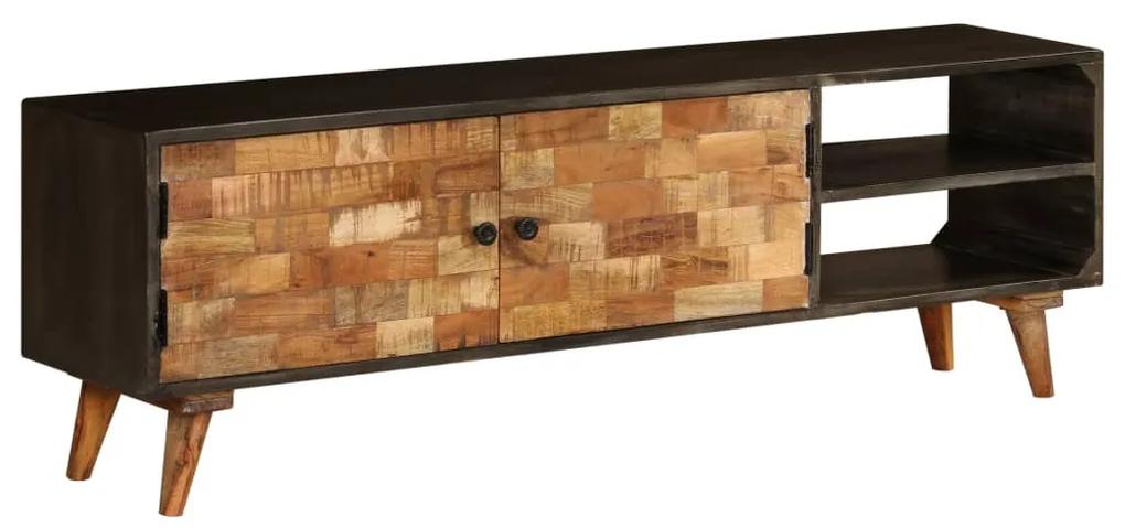 vidaXL TV skrinka, masívne mangovníkové drevo 140x30x45 cm