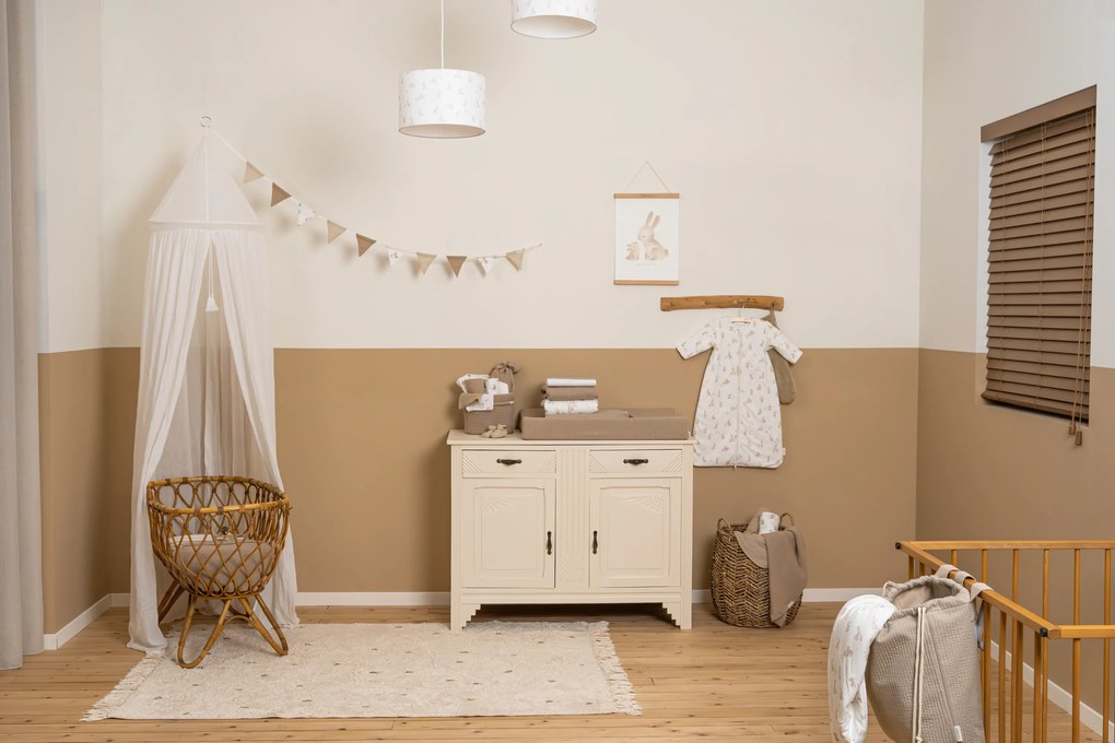 Osuška s kapucňou Baby Bunny / Beige