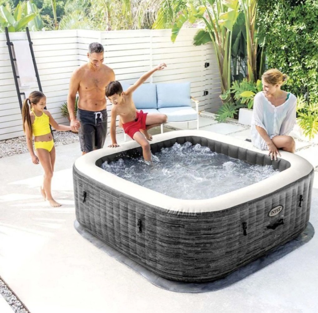 INTEX Pure Spa Bubble Greystone Deluxe vírivka 211 x 71 cm - systém slanej vody 28450