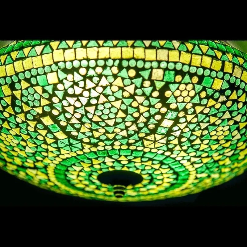 Orientálna stropnica mosaic Melon GREEN Ø38
