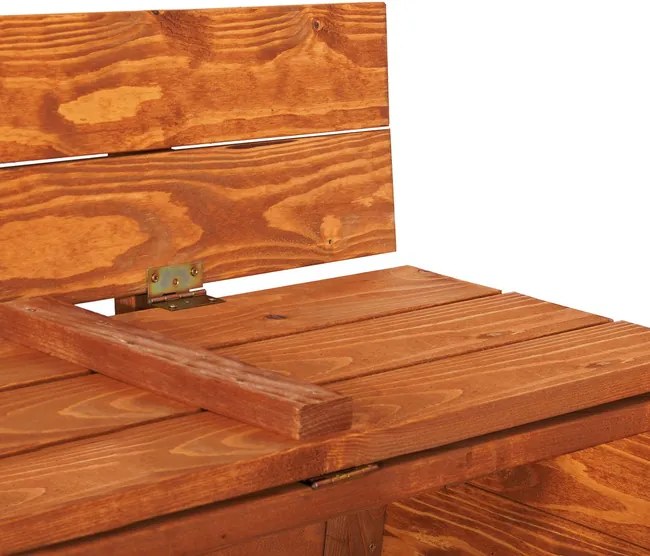 Drevené uzavreté pieskovisko 150x150 cm Springos SB150ZZ - impregnované