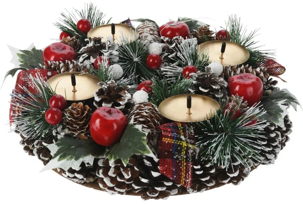 Adventný veniec Pine, 27 x 8 cm