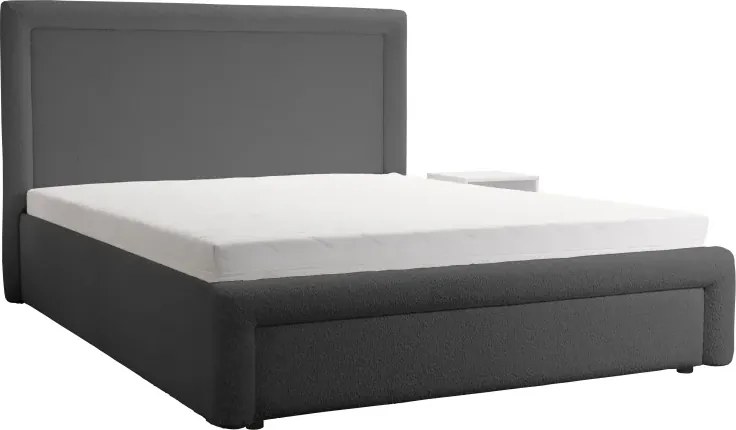 Dizajnová čalúnená posteľ ABRIAMO, 200x160, grafit (Abriamo 8)