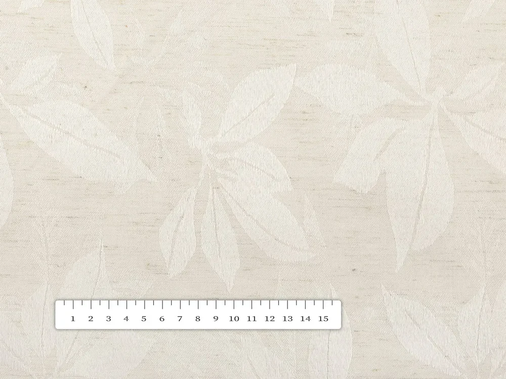 Biante Teflónový okrúhly obrus TF-065 Listy na režnom Ø 50 cm