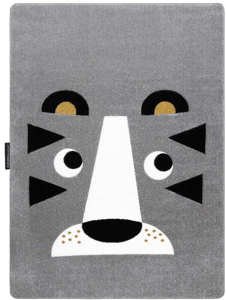 Dywany Łuszczów, Detský kusový koberec Petit Lion grey, 140x190, šedá, detská izba