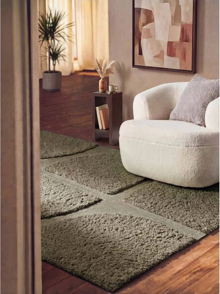 Kaki ručne tkaný koberec 200x300 cm Lambeth Jasper – Ted Baker