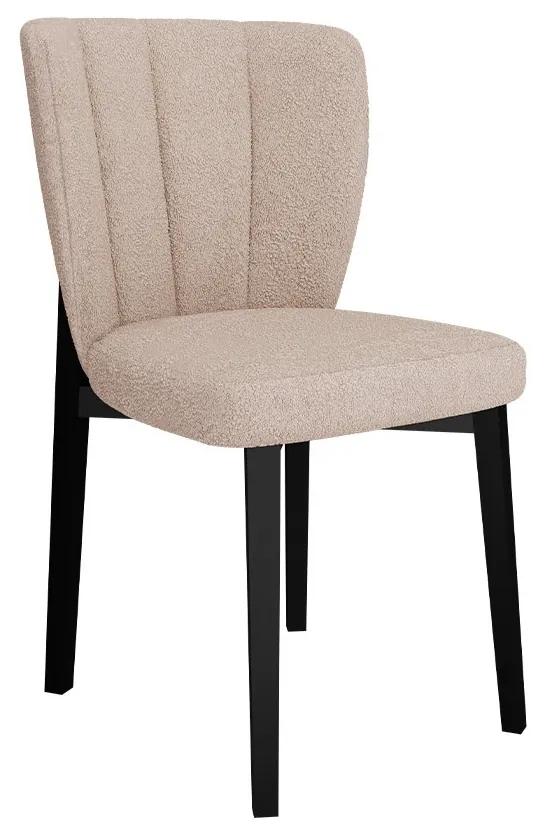 Moderná čalúnená stolička ST106, Dostupné poťahy: Baloo 2073, Farby: čierna