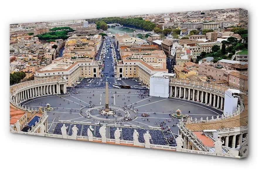 Obraz na plátne Rome Vatican square panorama 140x70 cm