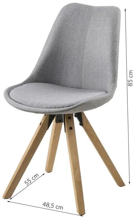 Jedálenská stolička Dima II sivá
