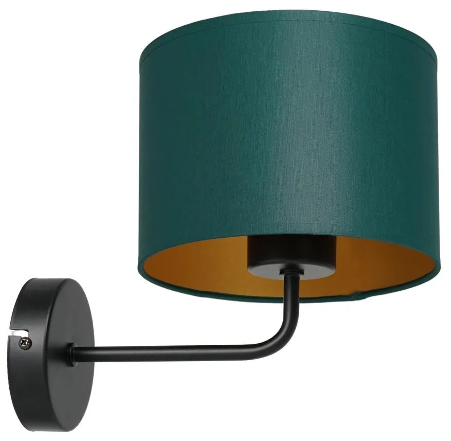 Nástenná lampa ARDEN 1xE27/60W/230V zelená/zlatá