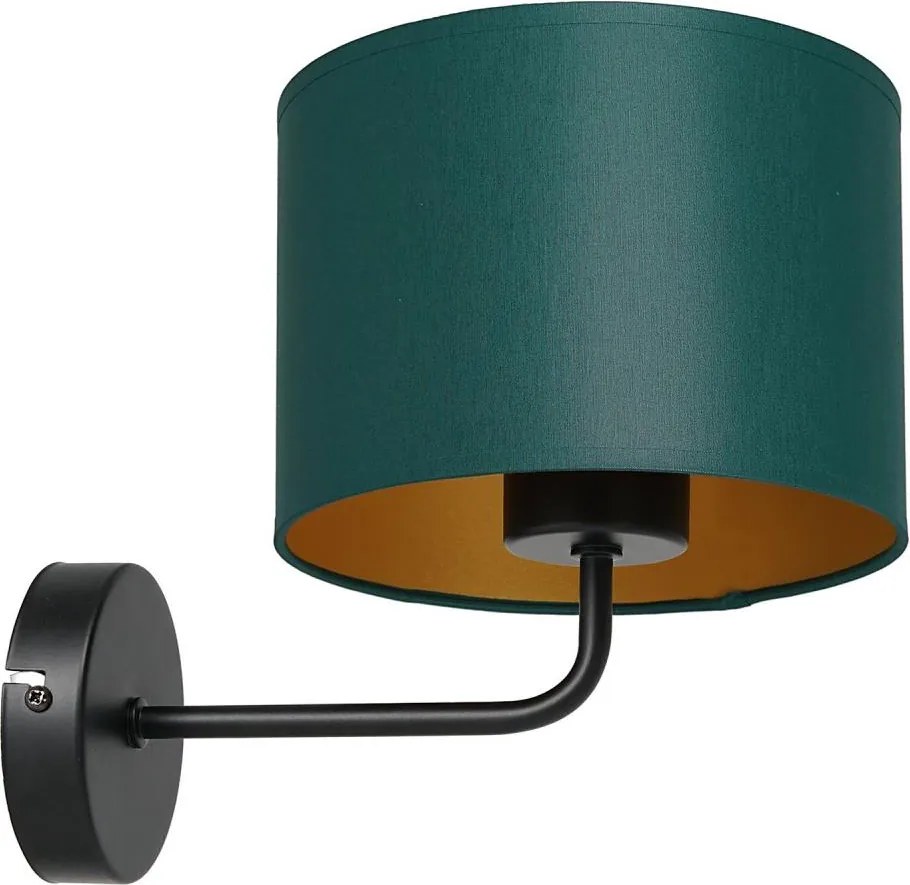 Nástenná lampa ARDEN 1xE27/60W/230V zelená/zlatá