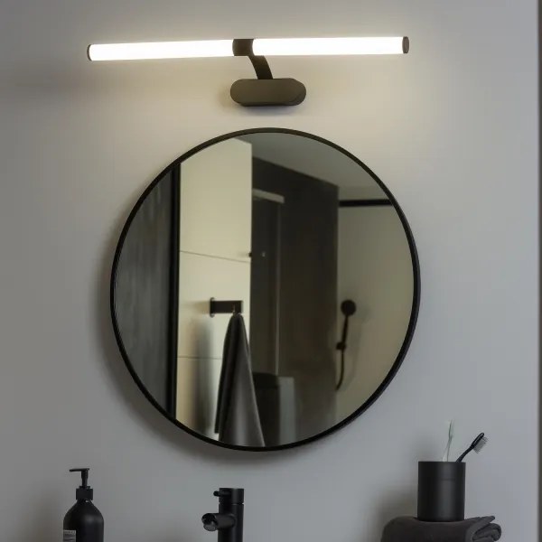 Brilagi - Kúpeľňové zrkadlové osvetlenie TUBEO LED/8W/230V 60 cm IP44 čierna