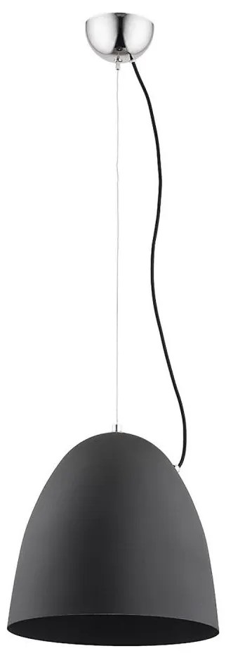 Luster na lanku ZETES 1xE27/15W/230V čierna