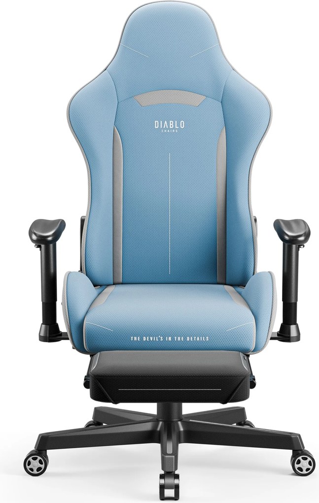 Textilné herné kreslo Diablo X-Starter modré