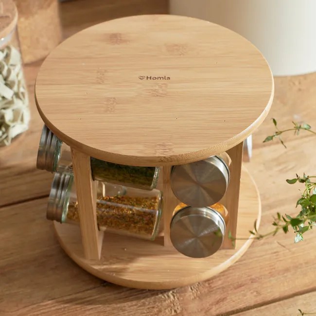 Sada 8 koreničiek BAMBOU na otočnom stojane ALL 975824