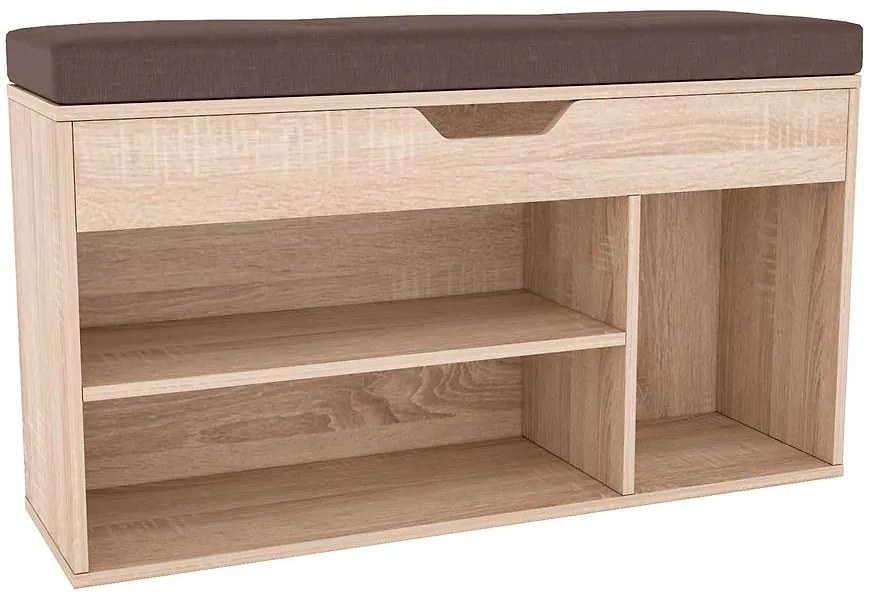 Skrinka na topánky Ida 3P1S sonoma 36418