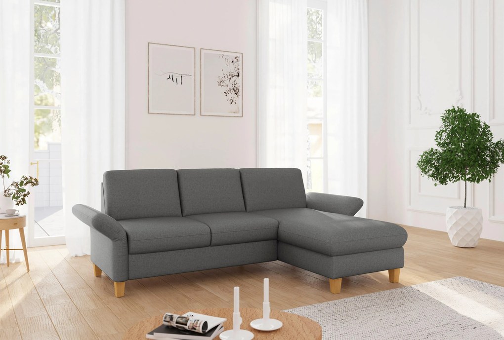 XXXLutz ROHOVÁ SEDAČKA, textil, tmavosivá Sit & More - Sedačky - 000144016109