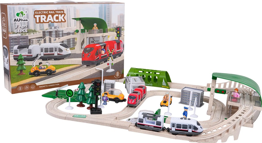 Ramiz Železničné mesto so svetlami a zvukom Funkcia 80el.