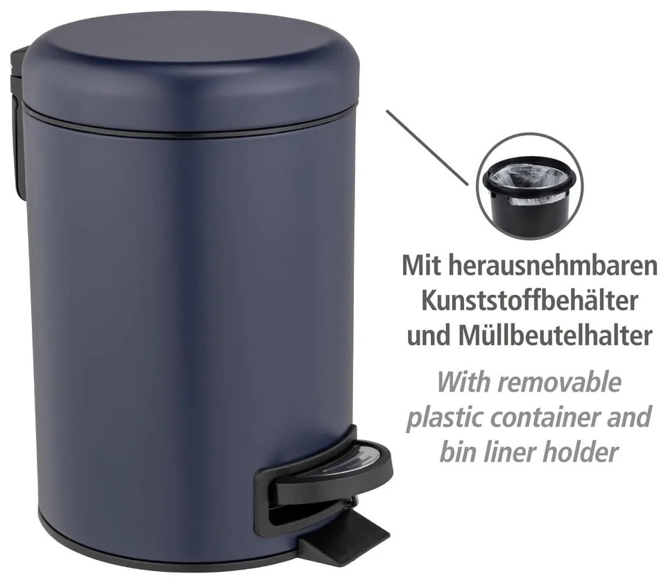 Pedálový oceľový odpadkový kôš 3 l Leman - Wenko