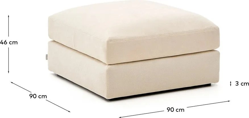 Béžová ženilková podnožka Alea – Kave Home